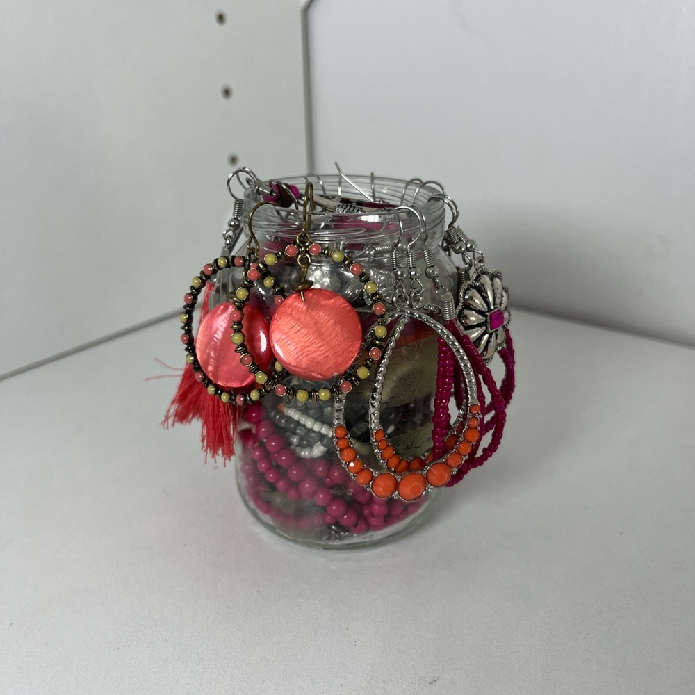 Jewelry Jar Pink Themed - Picture 2 of 6